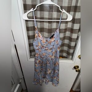 Three Hearts Blue Floral Dress